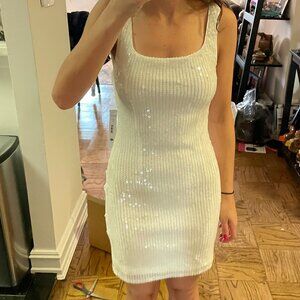 AQUA Sequin Bodycon Dress